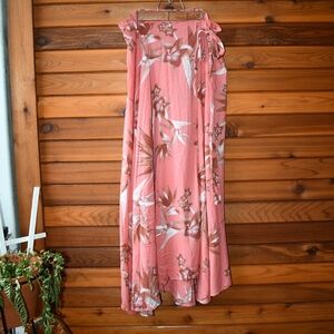 Tysa Wrap Flowy Textured Skirt